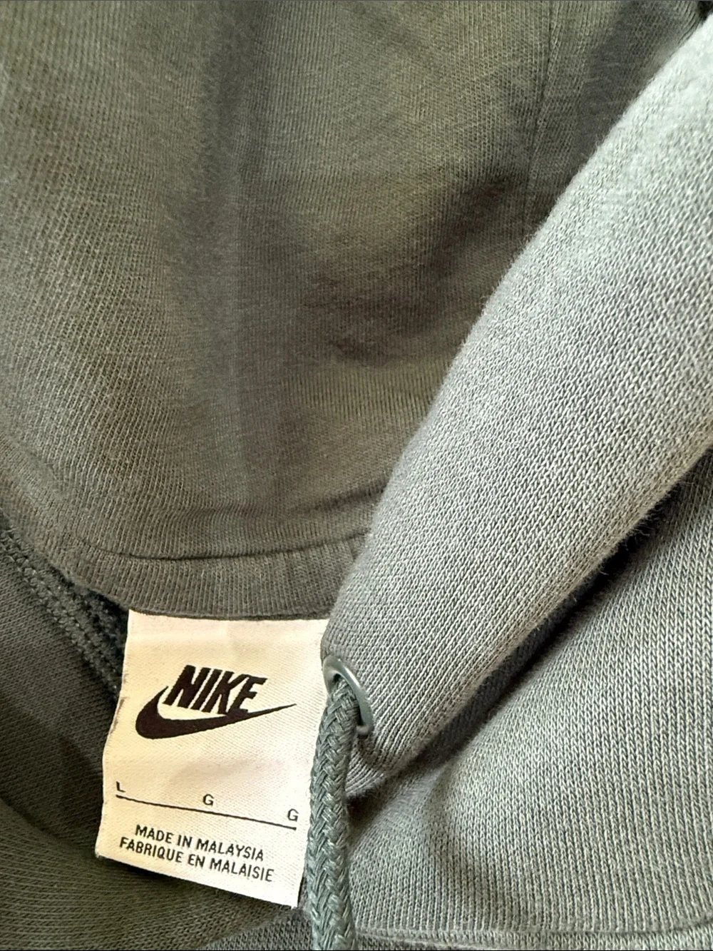 Nike Olive Green Hoodie and Joggers Set with White Swoosh